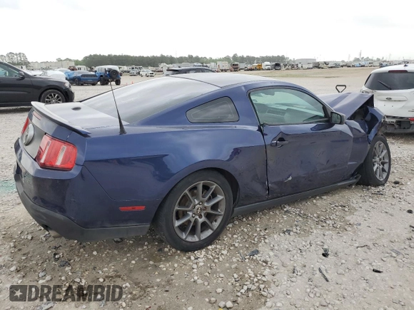 2012 Ford Mustang V6 Premium with VIN 1ZVBP8AM5C5278644, listed as a Copart auction lot 51658735 with 107,590 mi miles and Salvage Title. Bid and sale history available at carsss.com. Image 3.