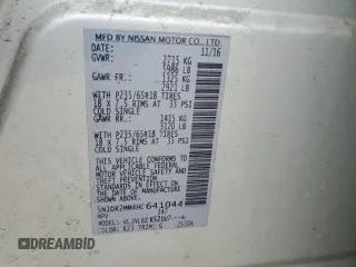 2017 Nissan Pathfinder SL with VIN 5N1DR2MM4HC641044, listed as a Copart auction lot 52765885 with 138,571 mi miles and Salvage Title. Bid and sale history available at carsss.com. Image 13.