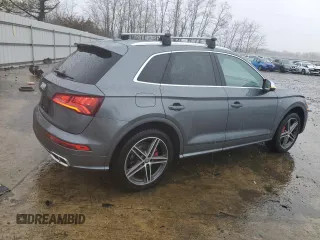 2018 Audi SQ5 Premium Plus with VIN WA1A4AFY2J2203130, listed as a Copart auction lot 45744944 with 57,055 mi miles and Salvage Title. Bid and sale history available at DreamBid. Image 3.