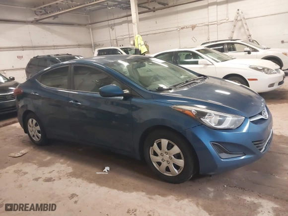 2016 Hyundai Elantra Value Edition with VIN KMHDH4AEXGU546024, listed as a IAAI auction lot 41956007 with 91,642 mi miles. Bid and sale history available at carsss.com. Image 13.