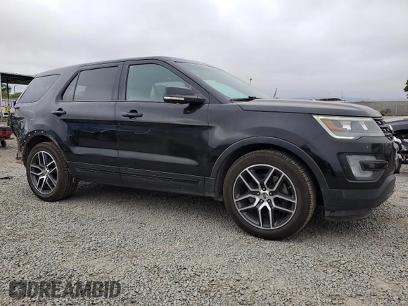 2016 Ford Explorer Sport with VIN 1FM5K8GT4GGB72866, listed as a Copart auction lot 59406495 with 111,306 mi miles and Salvage title. Bid and sale history available at DreamBid. Image 4.