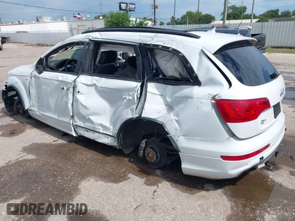 2015 Audi Q7 Prestige with VIN WA1WMAFE9FD023781, listed as a IAAI auction lot 42453124 with Not provided miles and . Bid and sale history available at DreamBid. Image 3.