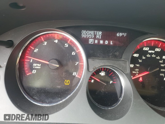 2012 GMC Acadia Denali with VIN 1GKKRTED4CJ216352, listed as a Copart auction lot 58934525 with 98,959 mi miles and Salvage title. Bid and sale history available at DreamBid. Image 9.