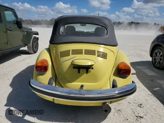 1979 Volkswagen Beetle with VIN 1592027887, listed as a Copart auction lot 77091064 with 19,097 mi miles and Salvage Title. Bid and sale history available at DreamBid. Image 6.