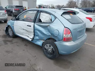 2007 Hyundai Accent GS with VIN KMHCM36CX7U006584, listed as a IAAI auction lot 41801452 with 1 mi miles. Bid and sale history available at carsss.com. Image 3.