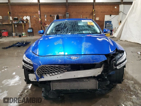 2022 Genesis G70 3.3T with VIN KMTG54TE8NU092068, listed as a Copart auction lot 85809484 with 48,319 mi miles and Salvage Title. Bid and sale history available at DreamBid. Image 5.