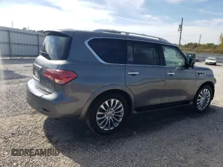 2017 Infiniti QX80 with VIN JN8AZ2NE5H9153902, listed as a Copart auction lot 71155793 with 124,401 mi miles. Bid and sale history available at carsss.com. Image 3.