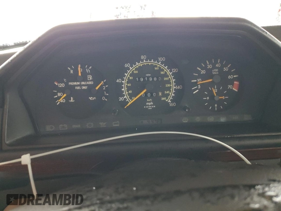 1995 Mercedes-Benz E with VIN WDBEA92E6SF318493, listed as a Copart auction lot 49295995 with 191,983 mi miles and Clean Title. Bid and sale history available at DreamBid. Image 9.
