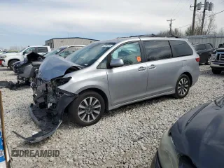 2018 Toyota Sienna XLE with VIN 5TDDZ3DC7JS191170, listed as a Copart auction lot 53964235 with 0 mi miles and Clean Title. Bid and sale history available at carsss.com. Image 1.