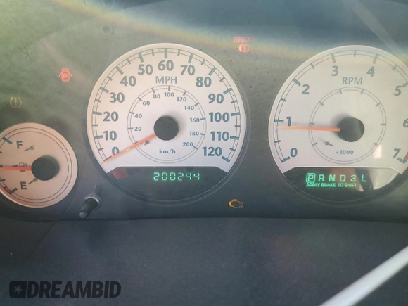 2006 Chrysler Town & Country LWB Touring with VIN 2A4GP54L36R799535, listed as a Copart auction lot 80283884 with 200,244 mi miles and Salvage Title. Bid and sale history available at carsss.com. Image 9.