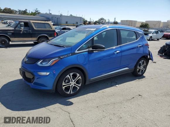 2019 Chevrolet Bolt EV Premier with VIN 1G1FZ6S00K4105108, listed as a Copart auction lot 60080775 with 44,233 mi miles and Salvage title. Bid and sale history available at DreamBid. Image 1.