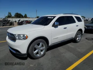 2013 Dodge Durango Citadel с VIN 1C4SDJET1DC658064, выставлен на аукционе Copart как лот 59292475 с пробегом 195 474 миль миль и Чистый • Clean title. История ставок и продаж доступна на DreamBid. Изображение 1.