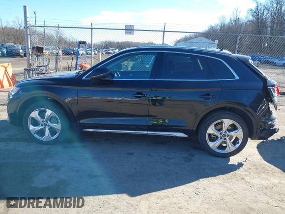 2021 Audi Q5 Premium Plus with VIN WA1BAAFY9M2048397, listed as a IAAI auction lot 41486775 with 39,624 mi miles and . Bid and sale history available at DreamBid. Image 14.