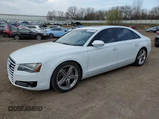 2013 Audi A8 3.0L z VIN WAURGAFD6DN004840, wystawiony jako Copart lot #53507355 z przebiegiem 92 207 mil mil oraz Czysty tytuł • Clean title. Historia ofert i sprzedaży dostępna na DreamBid. Obrazek 1.