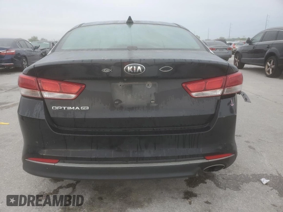 2016 Kia Optima LX with VIN 5XXGT4L36GG041728, listed as a Copart auction lot 50173395 with 153,485 mi miles and Salvage Title. Bid and sale history available at carsss.com. Image 6.