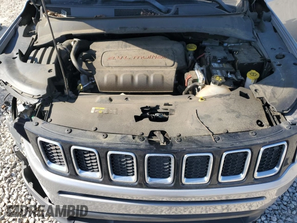 2018 Jeep Compass Sport with VIN 3C4NJCAB5JT240492, listed as a Copart auction lot 53626845 with 75,355 mi miles and Salvage title. Bid and sale history available at DreamBid. Image 12.