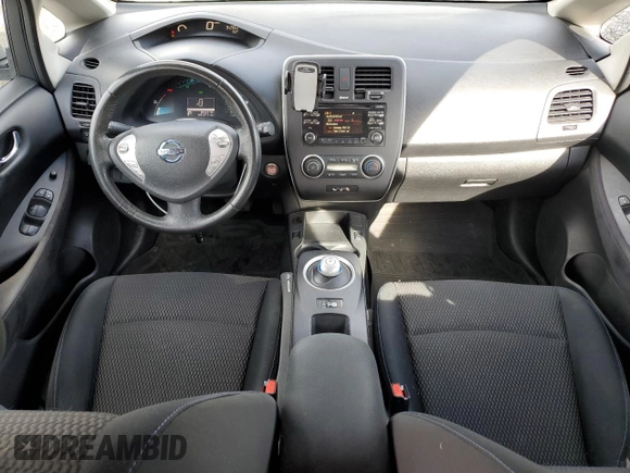 2015 Nissan LEAF SV with VIN 1N4AZ0CPXFC313458, listed as a Copart auction lot 50556295 with 85,231 mi miles and Salvage Title. Bid and sale history available at carsss.com. Image 8.