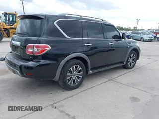 2020 Nissan Armada SL with VIN JN8AY2NC2LX519725, listed as a IAAI auction lot 41728867 with 98,877 mi miles. Bid and sale history available at carsss.com. Image 4.