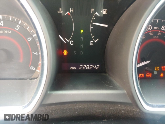2010 Toyota Highlander with VIN 5TDZK3EH1AS010097, listed as a Copart auction lot 54011725 with 228,242 mi miles and Clean title. Bid and sale history available at DreamBid. Image 8.