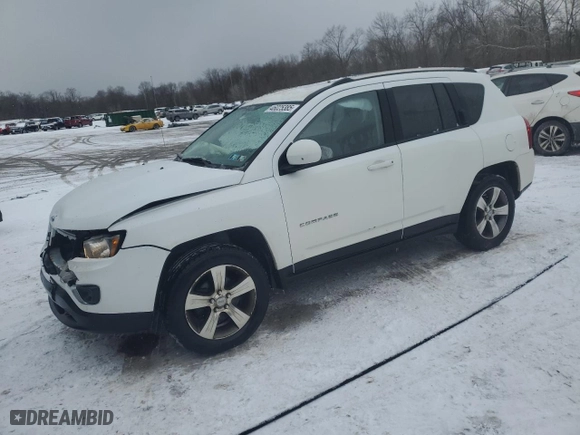 2017 Jeep Compass High Altitude with VIN 1C4NJDEB1HD110564, listed as a Copart auction lot 46025385 with 124,618 mi miles and Salvage Title. Bid and sale history available at carsss.com. Image 1.