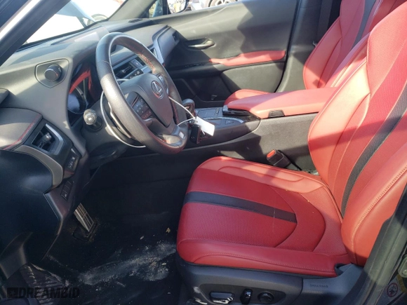 2019 Lexus UX with VIN JTHY3JBH2K2003331, listed as a Copart auction lot 42727545 with 61,111 mi miles and Salvage Title. Bid and sale history available at carsss.com. Image 7.
