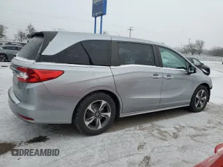 2020 Honda Odyssey Touring with VIN 5FNRL6H85LB045274, listed as a Copart auction lot 41745745 with 63,771 mi miles and Salvage title. Bid and sale history available at DreamBid. Image 3.