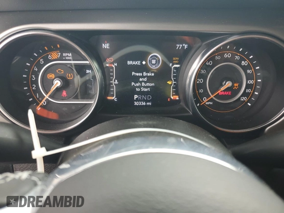2022 Jeep Wrangler Unlimited Sahara с VIN 1C4HJXEN0NW262439, выставлен на аукционе Copart как лот 57469545 с пробегом 30 336 миль миль и Списание • Salvage title. История ставок и продаж доступна на DreamBid. Изображение 9.