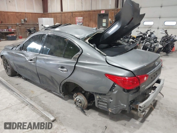 2017 Infiniti Q50 Premium z VIN JN1EV7AR9HM837883, wystawiony jako IAAI lot #41492454 z przebiegiem 109 812 mil mil oraz . Historia ofert i sprzedaży dostępna na DreamBid. Obrazek 14.