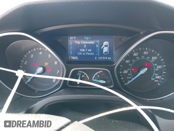 2014 Ford Focus SE with VIN 1FADP3K20EL383687, listed as a IAAI auction lot 42004089 with 127,374 mi miles. Bid and sale history available at carsss.com. Image 7.