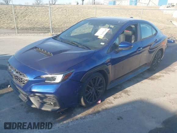 2022 Subaru WRX Limited with VIN JF1VBAN61N8027810, listed as a IAAI auction lot 41728576 with 25,282 mi miles. Bid and sale history available at carsss.com. Image 2.