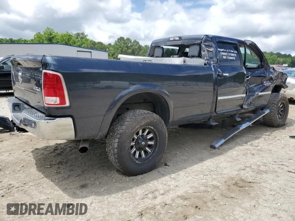 2018 Ram 2500 Laramie with VIN 3C6UR5KL0JG409826, listed as a Copart auction lot 59478665 with 262,261 mi miles and Salvage title. Bid and sale history available at DreamBid. Image 3.