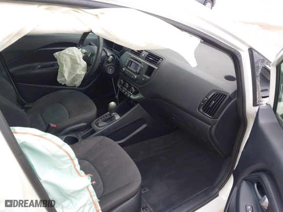2013 Kia Rio LX with VIN KNADM4A3XD6236578, listed as a IAAI auction lot 41722410 with 174,894 mi miles. Bid and sale history available at carsss.com. Image 5.