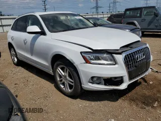 2017 Audi Q5 Premium Plus with VIN WA1L2AFP3HA027064, listed as a Copart auction lot 60634905 with 80,751 mi miles and Salvage title. Bid and sale history available at DreamBid. Image 4.