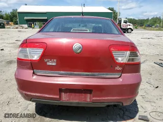 2007 Mercury Milan Premier with VIN 3MEHM08Z47R654714, listed as a Copart auction lot 63026874 with 119,404 mi miles and Salvage Title. Bid and sale history available at carsss.com. Image 6.