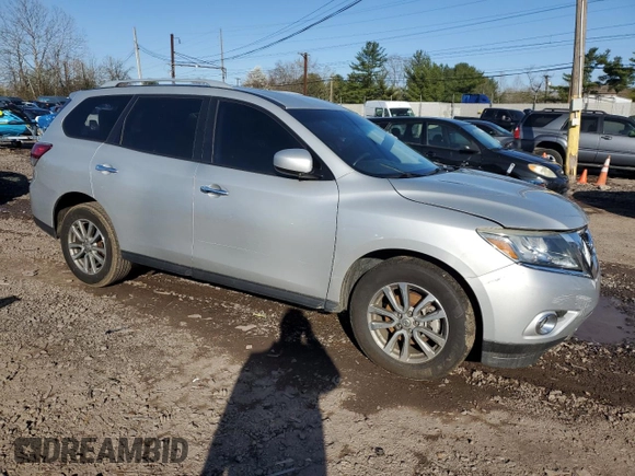 2016 Nissan Pathfinder Platinum with VIN 5N1AR2MM7GC634557, listed as a Copart auction lot 51820785 with 166,205 mi miles and Salvage Title. Bid and sale history available at carsss.com. Image 4.