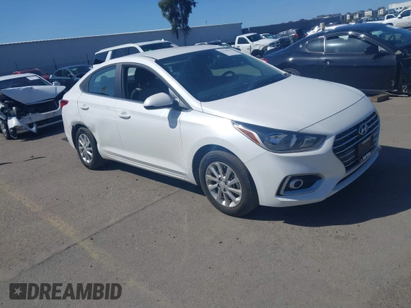 2022 Hyundai Accent SE with VIN 3KPC24A61NE178497, listed as a IAAI auction lot 41814752 with 21,267 mi miles. Bid and sale history available at carsss.com. Image 1.