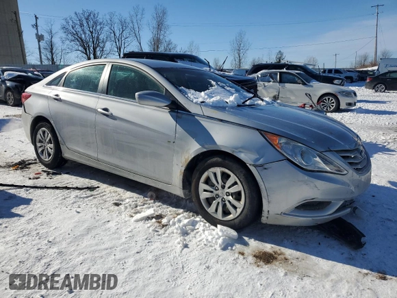 2011 Hyundai Sonata GLS with VIN 5NPEB4AC1BH011515, listed as a Copart auction lot 42422335 with 130,971 mi miles and Salvage Title. Bid and sale history available at carsss.com. Image 4.