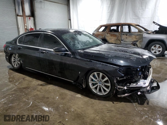 2017 BMW 7 Series 740e xDrive iPerformance with VIN WBA7J2C32HG497792, listed as a Copart auction lot 75566654 with 0 mi miles and Clean Title. Bid and sale history available at carsss.com. Image 4.