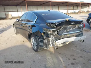 2017 Infiniti Q50 2.0t with VIN JN1CV7AP6HM642216, listed as a IAAI auction lot 41362110 with 99,542 mi miles and . Bid and sale history available at carsss.com. Image 3.