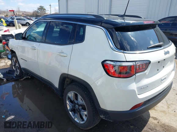 2019 Jeep Compass Limited with VIN 3C4NJDCB0KT827087, listed as a IAAI auction lot 41856565 with 69,081 mi miles and . Bid and sale history available at DreamBid. Image 3.
