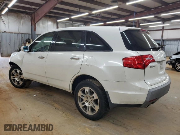 2009 Acura MDX Tech/Entertainment Pkg with VIN 2HNYD28409H514427, listed as a Copart auction lot 50689995 with 0 mi miles and Salvage Title. Bid and sale history available at carsss.com. Image 2.