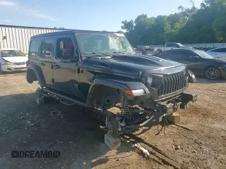 2022 Jeep Wrangler Unlimited Sport S with VIN 1C4HJXDG6NW133351, listed as a Copart auction lot 62159475 with 45,412 mi miles and Salvage title. Bid and sale history available at DreamBid. Image 13.