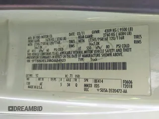 2011 Ford Econoline Cargo Commercial с VIN 1FTSS3EL0BDA84923, выставлен на аукционе IAAI как лот 42332774 с пробегом 503 632 миль миль и . История ставок и продаж доступна на DreamBid. Изображение 9.