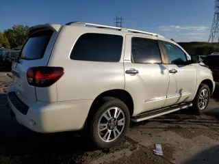 2019 Toyota Sequoia Platinum with VIN 5TDDY5G15KS168285, listed as a Copart auction lot 74146624 with 108,438 mi miles and Salvage Title. Bid and sale history available at carsss.com. Image 3.