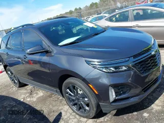2023 Chevrolet Equinox RS with VIN 3GNAXMEG1PS111616, listed as a IAAI auction lot 41705730 with 34,187 mi miles. Bid and sale history available at carsss.com. Image 1.