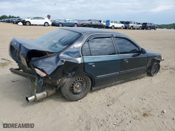 1998 Honda Civic EX with VIN 2HGEJ8546WH624839, listed as a Copart auction lot 71983804 with 273,533 mi miles and Non Repairable. Bid and sale history available at carsss.com. Image 3.