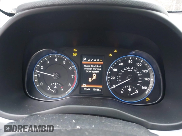 2021 Hyundai Kona Ultimate with VIN KM8K5CA59MU657508, listed as a IAAI auction lot 41144378 with 15,828 mi miles. Bid and sale history available at carsss.com. Image 7.