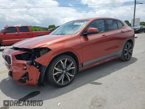 2018 BMW X2 sDrive28i with VIN WBXYJ3C37JEJ75554, listed as a Copart auction lot 58845425 with 90,110 mi miles and Salvage title. Bid and sale history available at DreamBid. Image 1.