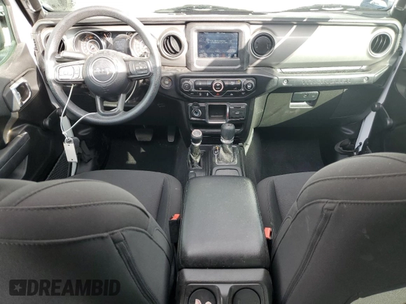 2022 Jeep Wrangler Unlimited Willys with VIN 1C4HJXDN3NW263019, listed as a Copart auction lot 80933014 with 16,231 mi miles and Salvage Title. Bid and sale history available at DreamBid. Image 8.