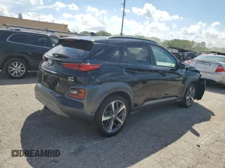 2021 Hyundai Kona Ultimate with VIN KM8K5CA54MU643998, listed as a Copart auction lot 59370584 with 33,087 mi miles and Salvage Title. Bid and sale history available at carsss.com. Image 3.